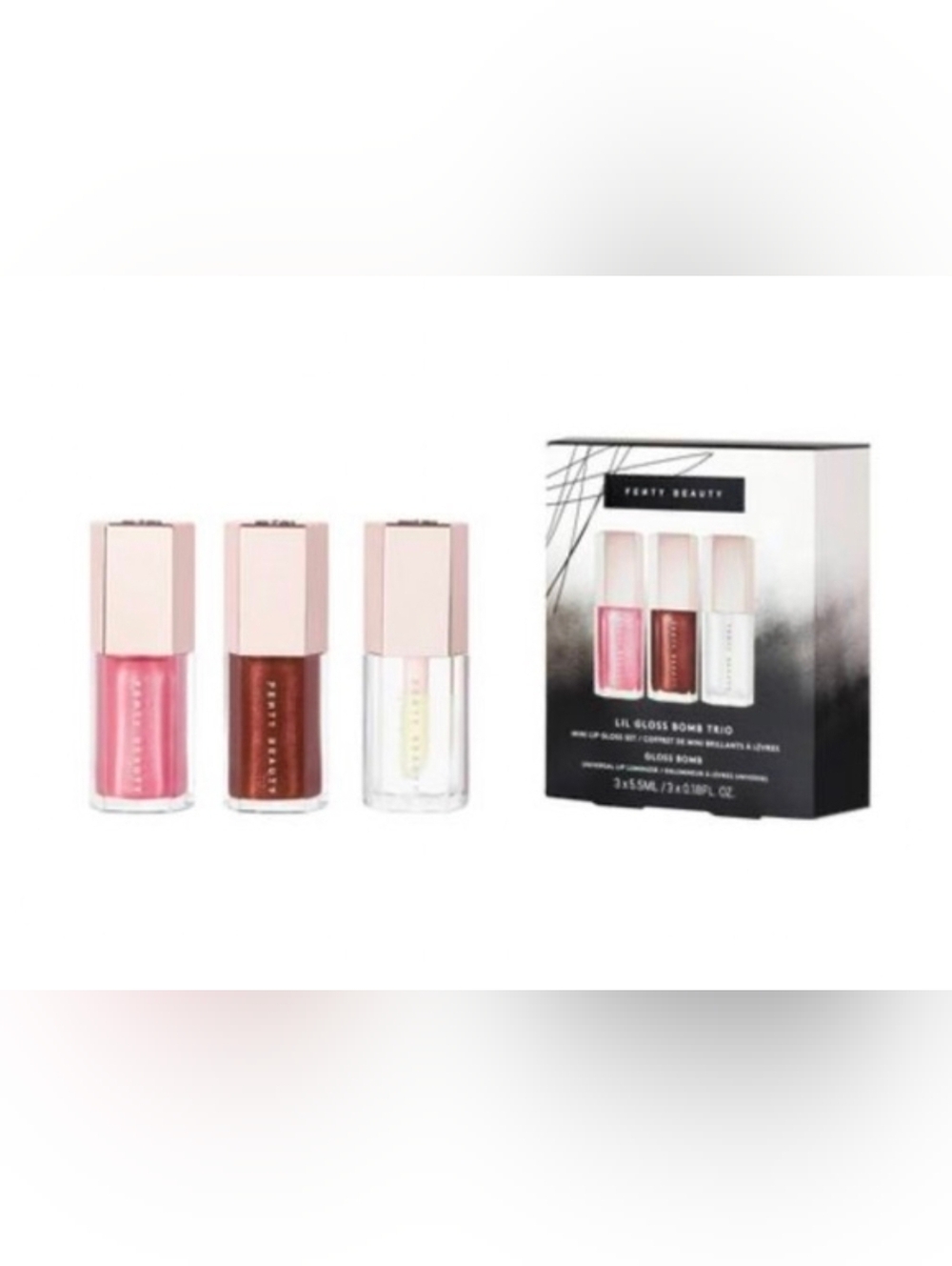 Fenty Snackz by Fenty Beauty by Rihanna Lil Gloss Bomb Trio Mini Lip Gloss Set